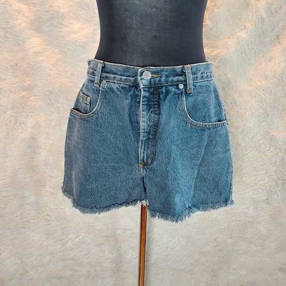 Vintage Guess USA Men's Blue Denim Jeans Shorts Size 32 - Picture 1 of 8